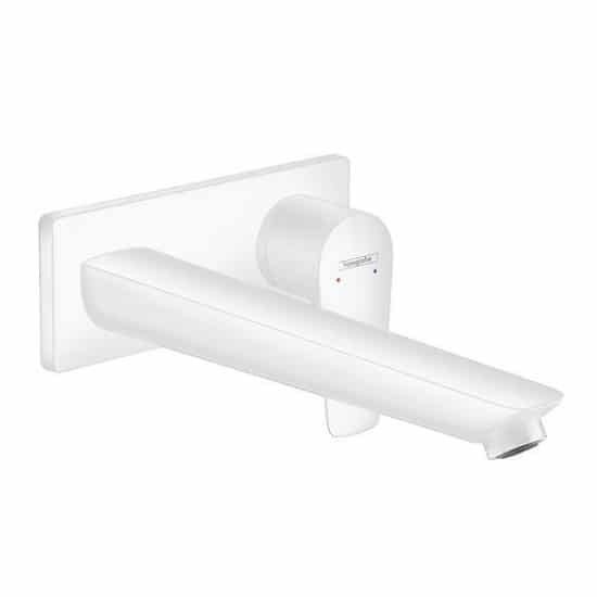 Ornament baterie lavoar perete Talis E pipa 22.5 cm - matt white